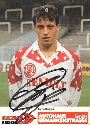 Autogramm Fussball | Rot-Weiss Essen | 1989 | Äaron BIAGIOLI
