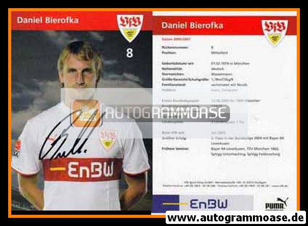 Autogramm Fussball | VfB Stuttgart | 2006 | Daniel BIEROFKA