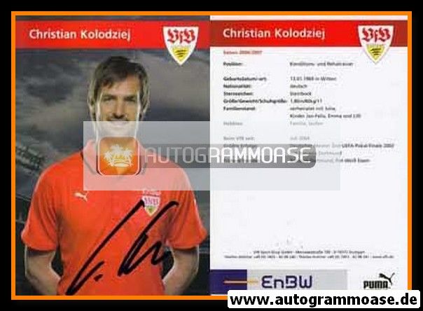 Autogramm Fussball | VfB Stuttgart | 2006 | Christian KOLODZIEJ