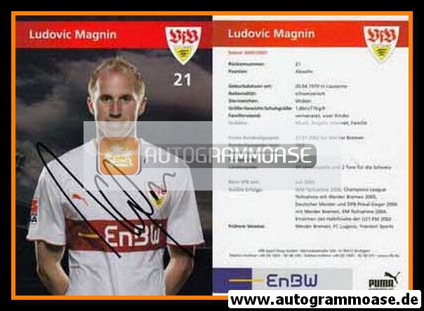 Autogramm Fussball | VfB Stuttgart | 2006 | Ludovic MAGNIN