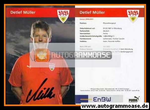 Autogramm Fussball | VfB Stuttgart | 2006 | Detlef MÜLLER