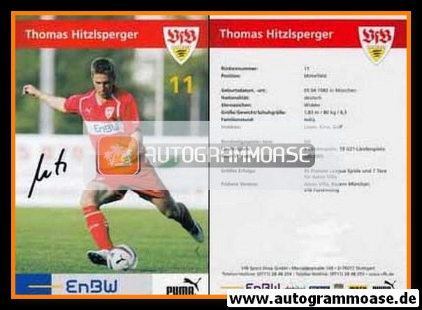Autogramm Fussball | VfB Stuttgart | 2005 | Thomas HITZLSPERGER