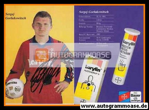 Autogramm Fussball | KFC Uerdingen 05 | 1994 | Sergej GORLUKOVICH