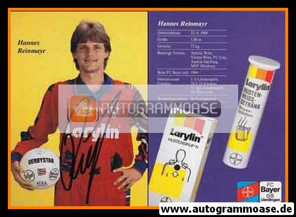 Autogramm Fussball | KFC Uerdingen 05 | 1994 | Hannes REINMAYR