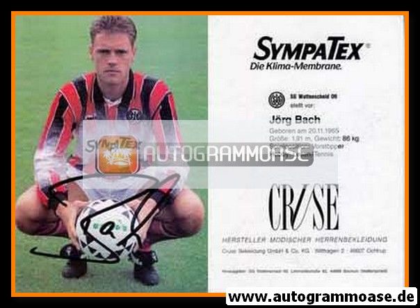 Autogramm Fussball | SG Wattenscheid 09 | 1992-2 | Jörg BACH