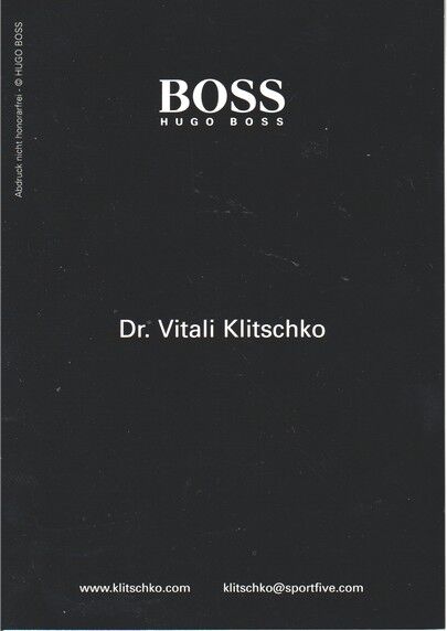 Autogramm Boxen | Vitali KLITSCHKO | 2000er (Portrait Color) Boss