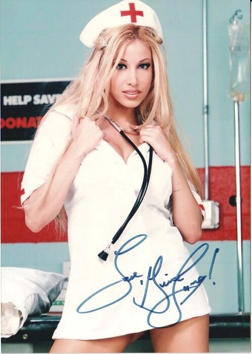 Autogramm Erotik | Gina LYNN | 2000er Foto (Portrait Color XM) SEXY