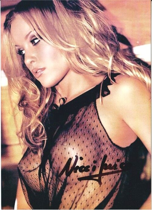 Autogramm Erotik / Pop | Nicci Juice ROLLERGIRL | 2000er Foto (Portrait Color XM) SEXY