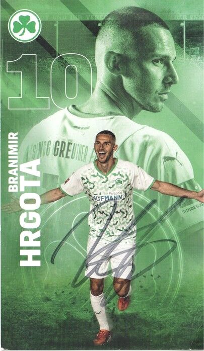 Autogramm Fussball | SpVgg Greuther Fürth | 2021 | Branimir HRGOTA