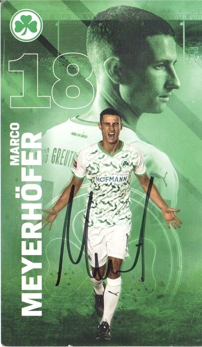 Autogramm Fussball | SpVgg Greuther Fürth | 2021 | Marco MEYERHÖFER