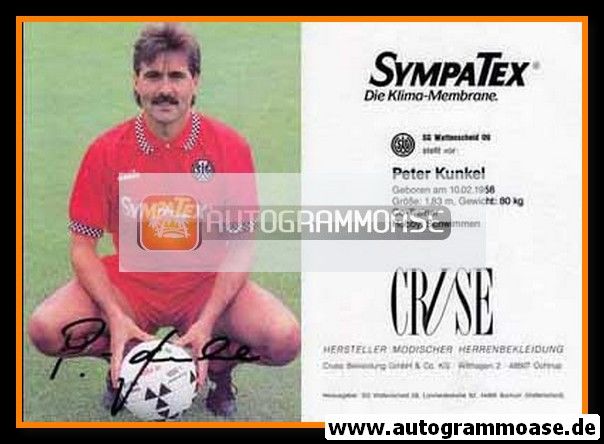 Autogramm Fussball | SG Wattenscheid 09 | 1992-2 | Peter KUNKEL