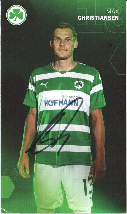 Autogramm Fussball | SpVgg Greuther Fürth | 2022 | Max CHRISTIANSEN 