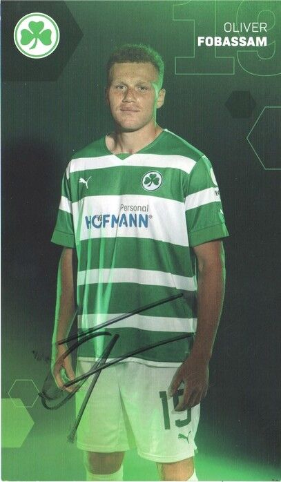 Autogramm Fussball | SpVgg Greuther Fürth | 2022 | Oliver FOBASSAM