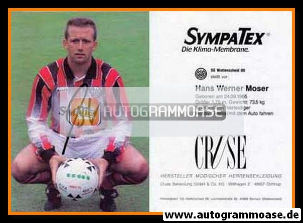 Autogramm Fussball | SG Wattenscheid 09 | 1992-2 | Hans-Werner MOSER