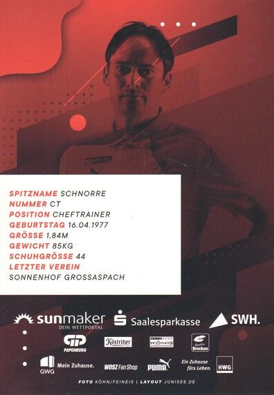 Autogramm Fussball | Hallescher FC | 2020 | Florian SCHNORRENBERG