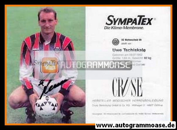 Autogramm Fussball | SG Wattenscheid 09 | 1992-2 | Uwe TSCHISKALE