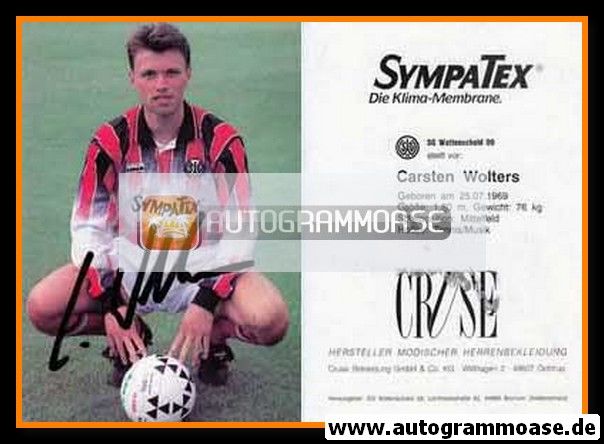 Autogramm Fussball | SG Wattenscheid 09 | 1992-2 | Carsten WOLTERS