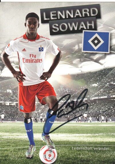Autogramm Fussball | Hamburger SV | 2010 | Lennard SOWAH