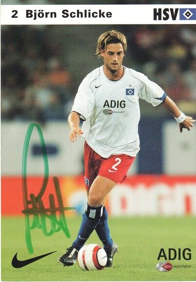 Autogramm Fussball | Hamburger SV | 2004 | Björn SCHLICKE