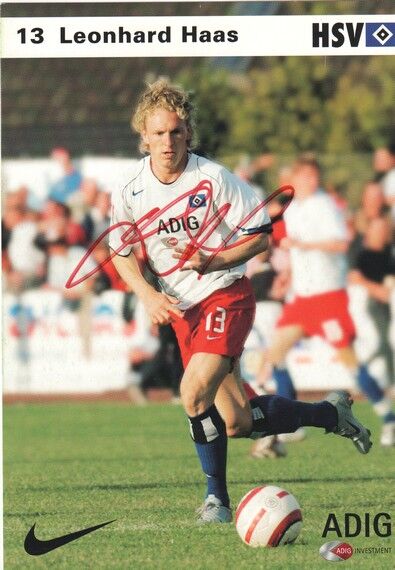 Autogramm Fussball | Hamburger SV | 2004 | Leonhard HAAS