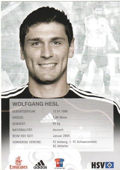 Autogramm Fussball | Hamburger SV | 2009 | Wolfgang HESL