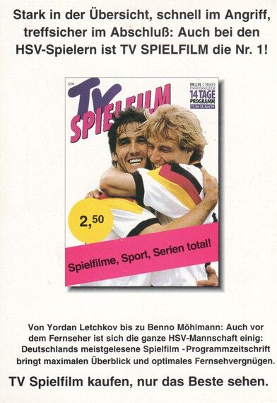 Autogramm Fussball | Hamburger SV | 1994 | Frank ORDENEWITZ