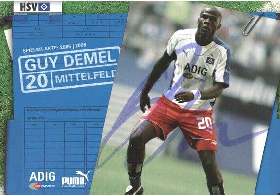 Autogramm Fussball | Hamburger SV | 2005 | Guy DEMEL