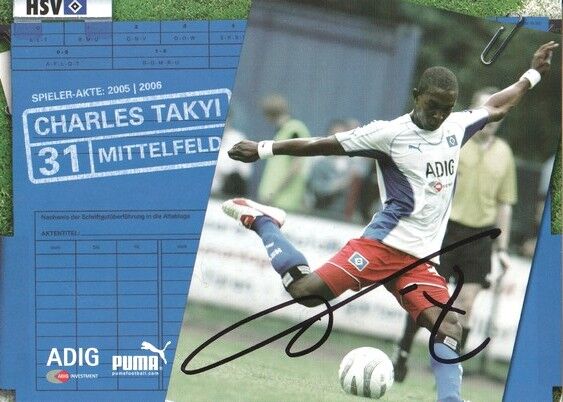 Autogramm Fussball | Hamburger SV | 2005 | Charles TAKYI