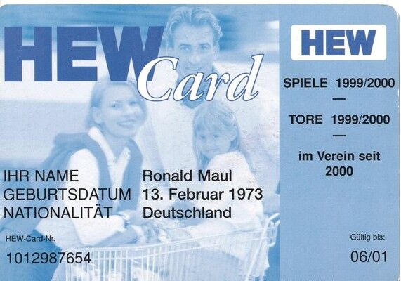 Autogramm Fussball | Hamburger SV | 2000 | Ronald MAUL