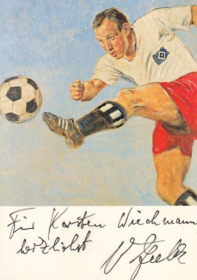 Autogramm Fussball | Hamburger SV | 1966 Retro | Uwe SEELER (Gemälde Color)