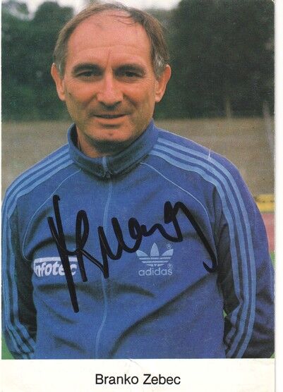 Autogramm Fussball | Eintracht Frankfurt | 1982 | Branko ZEBEC