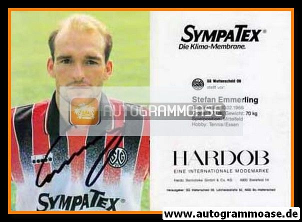 Autogramm Fussball | SG Wattenscheid 09 | 1992-1 | Stefan EMMERLING