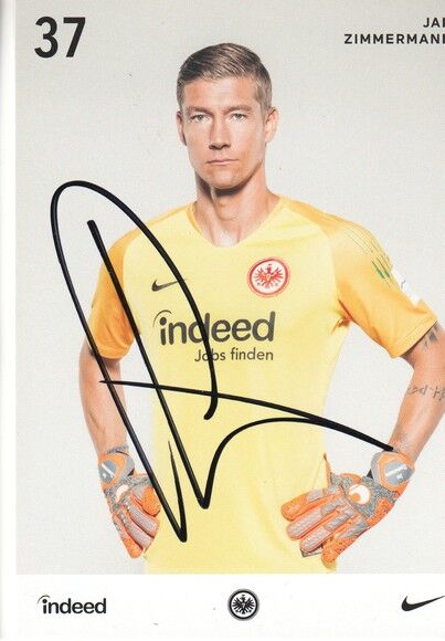 Autogramm Fussball | Eintracht Frankfurt | 2018 | Jan ZIMMERMANN