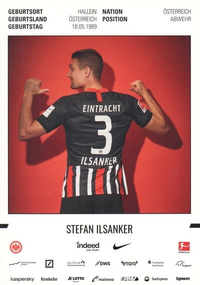 Autogramm Fussball | Eintracht Frankfurt | 2019 | Stefan ILSANKER