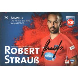 Autogramm Fussball | 1. FC Heidenheim 1846 | 2018 | Robert STRAUSS