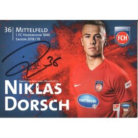 Autogramm Fussball | 1. FC Heidenheim 1846 | 2018 | Niklas DORSCH