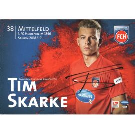 Autogramm Fussball | 1. FC Heidenheim 1846 | 2018 | Tim SKARKE
