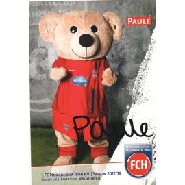 Autogramm Fussball | 1. FC Heidenheim 1846 | 2017 | PAULE (Maskottchen)