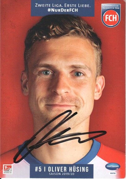 Autogramm Fussball | 1. FC Heidenheim 1846 | 2019 | Oliver HÜSING