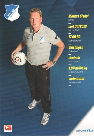 Autogramm Fussball | TSG 1899 Hoffenheim | 2014 | Markus GISDOL