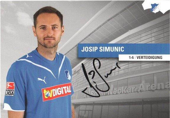 Autogramm Fussball | TSG 1899 Hoffenheim | 2009 | Josip SIMUNIC