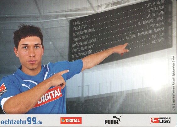 Autogramm Fussball | TSG 1899 Hoffenheim | 2009 | Tobias WEIS