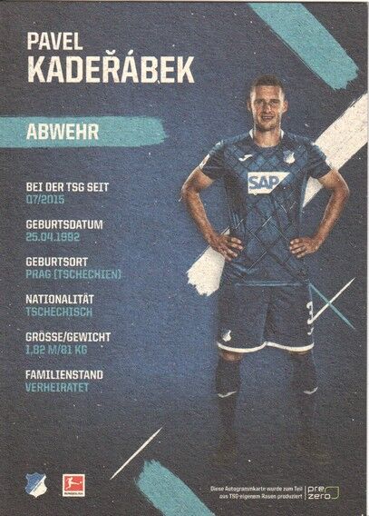 Autogramm Fussball | TSG 1899 Hoffenheim | 2019 | Pavel KADERABEK