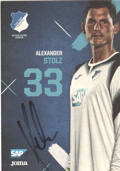 Autogramm Fussball | TSG 1899 Hoffenheim | 2019 | Alexander STOLZ