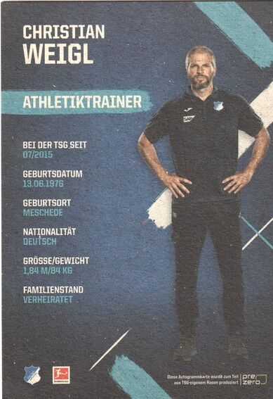 Autogramm Fussball | TSG 1899 Hoffenheim | 2019 | Christian WEIGL