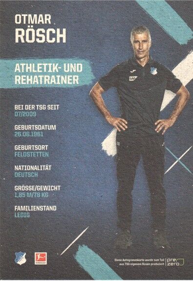 Autogramm Fussball | TSG 1899 Hoffenheim | 2019 | Otmar RÖSCH