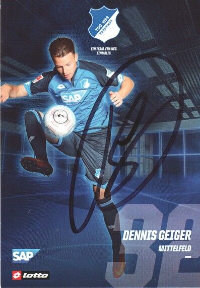 Autogramm Fussball | TSG 1899 Hoffenheim | 2016 | Dennis GEIGER