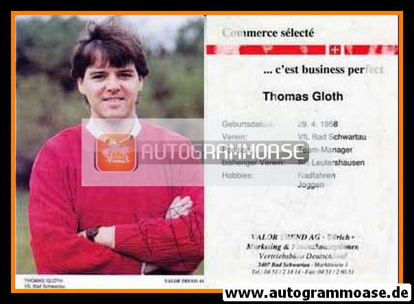 Autogramm Handball | VfL Bad Schwartau | 1990 | Thomas GLOTH