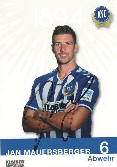 Autogramm Fussball | Karlsruher SC | 2014 | Jan MAUERSBERGER