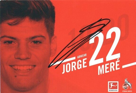 Autogramm Fussball | 1. FC Köln | 2019 | Jorge MERE